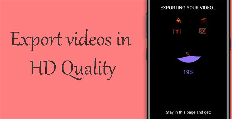 export videos in HD Quality
