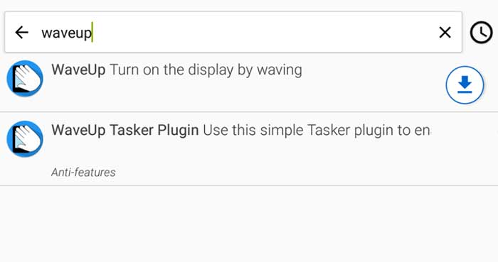 WaveUP and Waveup tasker plugin on F-Droid