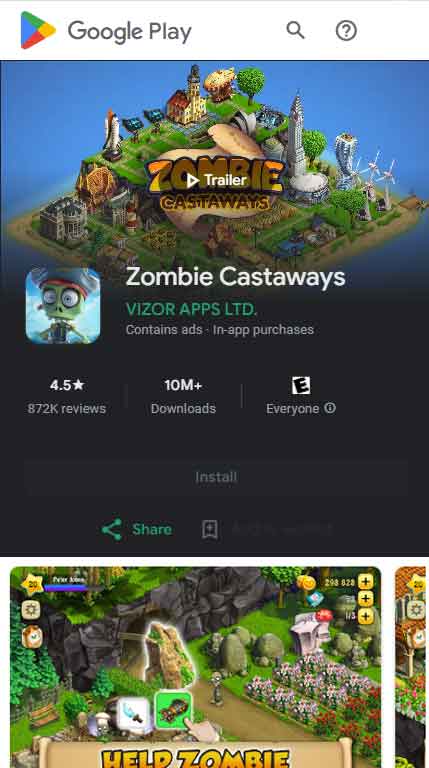 Install Zombie Castaways Android