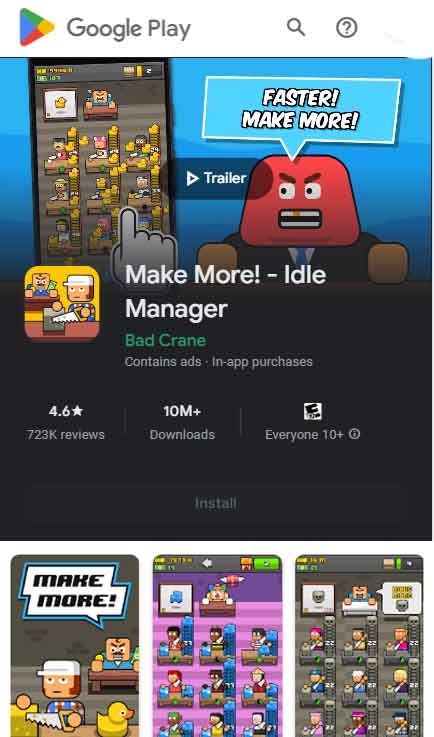 Install Idle Manager Work simulator Android